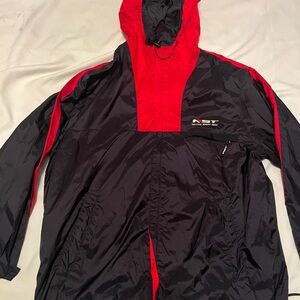 Nautica Black and Red Windbreaker